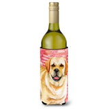Caroline'S Treasures Golden Retriever Love Decorative Bottle Hugger, 750Ml, Multicolor