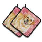 Caroline'S Treasures Golden Retriever Decorated Pot Holder, 7.5H X 7.5W, Love Is A Dog
