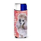 Caroline'S Treasures Poodle Love Decorative Can Hugger, Slim, Multicolor