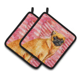 Caroline'S Treasures Small Brabant Griffon Decorated Pot Holder, 7.5H X 7.5W, Love Is A Dog