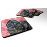 Caroline'S Treasures Newfoundland Love Decorative Coasters, Multicolor
