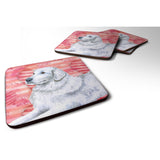 Caroline'S Treasures Maremma Sheepdog Love Decorative Coasters, Multicolor