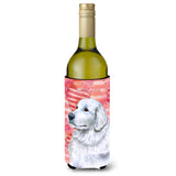 Caroline'S Treasures Maremma Sheepdog Love Decorative Bottle Hugger, 750Ml, Multicolor
