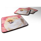 Caroline'S Treasures Pomeranian Love Decorative Coasters, Multicolor