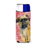 Caroline'S Treasures Brussels Griffon Love Decorative Can Hugger, Slim, Multicolor