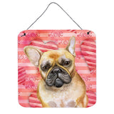 Caroline'S Treasures French Bulldog Metal Print, 6H X 6W, Love Is A Dog
