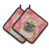 Caroline'S Treasures French Bulldog Decorated Pot Holder, 7.5H X 7.5W, Love Is A Dog
