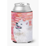 Caroline'S Treasures Samoyed Love Decorative Can Hugger, Multicolor