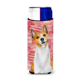 Caroline'S Treasures Basenji Love Decorative Can Hugger, Slim, Multicolor