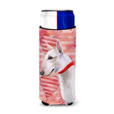 Caroline'S Treasures Bull Terrier Love Decorative Can Hugger, Slim, Multicolor