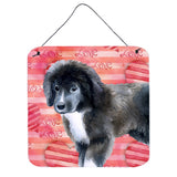 Caroline'S Treasures Newfoundland Puppy Metal Print, 6H X 6W, Love Is A Dog