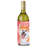 Caroline'S Treasures Akita Love Decorative Bottle Hugger, 750Ml, Multicolor