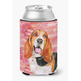 Caroline'S Treasures Basset Hound Love Decorative Can Hugger, Multicolor