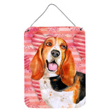Caroline'S Treasures Basset Hound Love Metal Print, 16 X 12, Multicolor