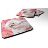 Caroline'S Treasures Bichon Frise #2 Love Decorative Coasters, Multicolor