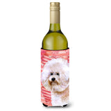 Caroline'S Treasures Bichon Frise #2 Love Decorative Bottle Hugger, 750Ml, Multicolor
