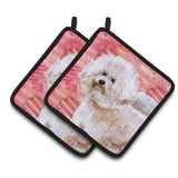 Caroline'S Treasures Bichon Frise #2 Decorated Pot Holder, 7.5H X 7.5W, Love Is A Dog