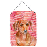 Caroline'S Treasures Red Dachshund Love Metal Print, 16 X 12, Multicolor
