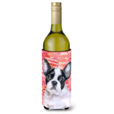 Caroline'S Treasures French Bulldog Black White Love Decorative Bottle Hugger, 750Ml, Multicolor