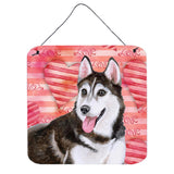 Caroline'S Treasures Siberian Husky #2 Metal Print, 6H X 6W, Love Is A Dog
