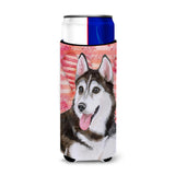 Caroline'S Treasures Siberian Husky #2 Love Decorative Can Hugger, Slim, Multicolor