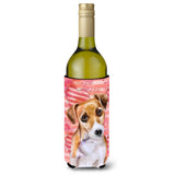 Caroline'S Treasures Jack Russell Terrier #2 Love Decorative Bottle Hugger, 750Ml, Multicolor