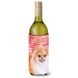 Caroline'S Treasures Pomeranian #2 Love Decorative Bottle Hugger, 750Ml, Multicolor