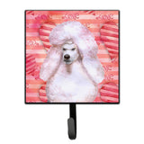 Caroline'S Treasures White Standard Poodle Love Wall Hook, Small, Multicolor