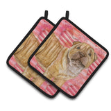 Caroline'S Treasures Shar Pei Puppy Decorated Pot Holder, 7.5H X 7.5W, Love Is A Dog