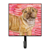 Caroline'S Treasures Shar Pei Puppy Love Wall Hook, Small, Multicolor