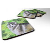 Caroline'S Treasures Alaskan Malamute St Patrick'S Decorative Coasters, Multicolor