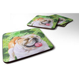Caroline'S Treasures English Bulldog St Patrick'S Decorative Coasters, Multicolor