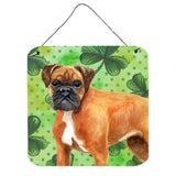 Caroline'S Treasures German Boxer Metal Print, 6H X 6W, St Patrick'S Day