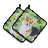 Caroline'S Treasures Pembroke Corgi Decorated Pot Holder, 7.5H X 7.5W, St Patrick'S Day