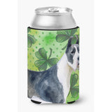 Caroline'S Treasures Harlequin Dane St Patrick'S Decorative Can Hugger, Multicolor