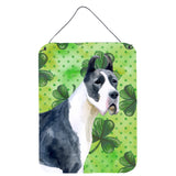 Caroline'S Treasures Harlequin Dane St Patrick'S Metal Print, 16 X 12, Multicolor