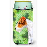 Caroline'S Treasures Fox Terrier St Patrick'S Decorative Can Hugger, Tall Boy, Multicolor