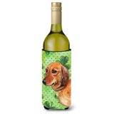 Caroline'S Treasures Dachshund St Patrick'S Decorative Bottle Hugger, 750Ml, Multicolor