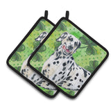 Caroline'S Treasures Dalmatian Decorated Pot Holder, 7.5H X 7.5W, St Patrick'S Day