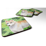 Caroline'S Treasures Siberian Husky St Patrick'S Decorative Coasters, Multicolor