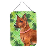Caroline'S Treasures Miniature Pinscher St Patrick'S Metal Print, 16 X 12, Multicolor