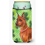 Caroline'S Treasures Miniature Pinscher St Patrick'S Decorative Can Hugger, Tall Boy, Multicolor