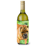 Caroline'S Treasures Shar Pei St Patrick'S Decorative Bottle Hugger, 750Ml, Multicolor