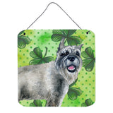 Caroline'S Treasures Schnauzer Metal Print, 6H X 6W, St Patrick'S Day