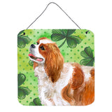 Caroline'S Treasures Cavalier Spaniel Metal Print, 6H X 6W, St Patrick'S Day