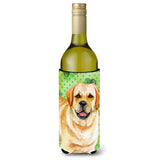 Caroline'S Treasures Golden Retriever St Patrick'S Decorative Bottle Hugger, 750Ml, Multicolor