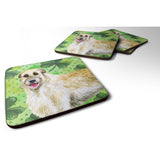 Caroline'S Treasures Irish Wolfhound St Patrick'S Decorative Coasters, Multicolor