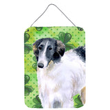 Caroline'S Treasures Borzoi St Patrick'S Metal Print, 16 X 12, Multicolor