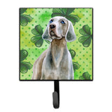 Caroline'S Treasures Weimaraner St Patrick'S Wall Hook, Small, Multicolor