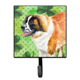 Caroline'S Treasures Saint Bernard St Patrick'S Wall Hook, Small, Multicolor